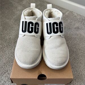 UGG White Slip-On Shoes